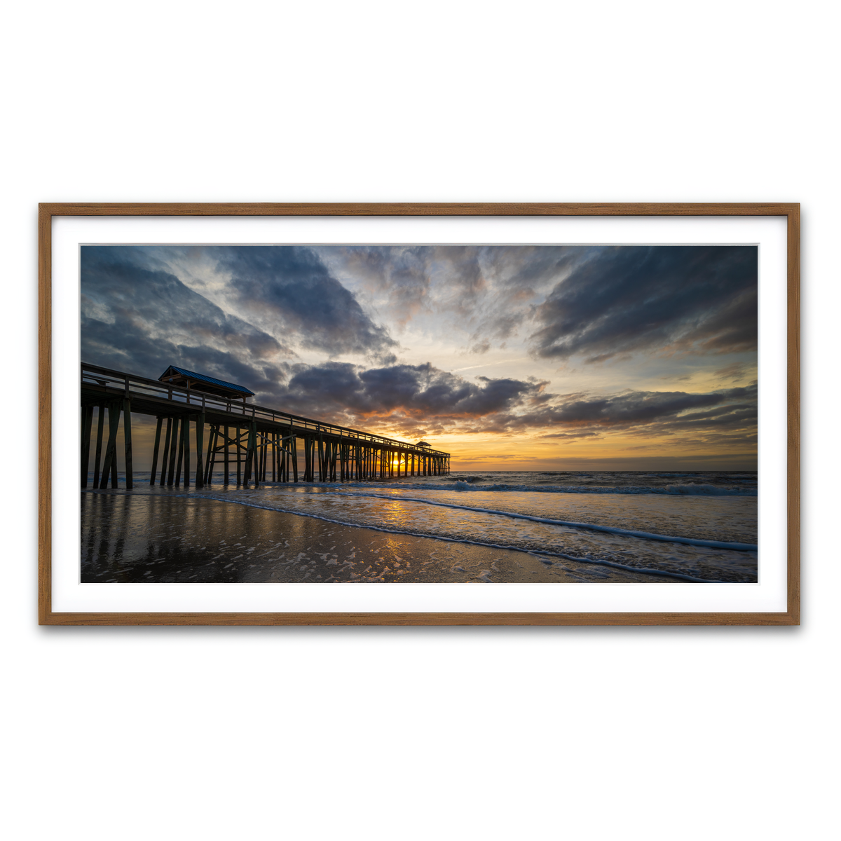 AUTO-MOCKUP WHITE | Amelia Island Florida | 1 Piece | Walnut Framed Print | group=2x1