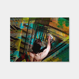AUTO-MOCKUP WHITE | American Psycho Staircase | 1 Piece | Gallery Wrap Canvas | group=4x3