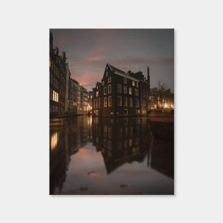 AUTO-MOCKUP WHITE | Amsterdam At Dusk | 1 Piece | Gallery Wrap Canvas | group=3x4
