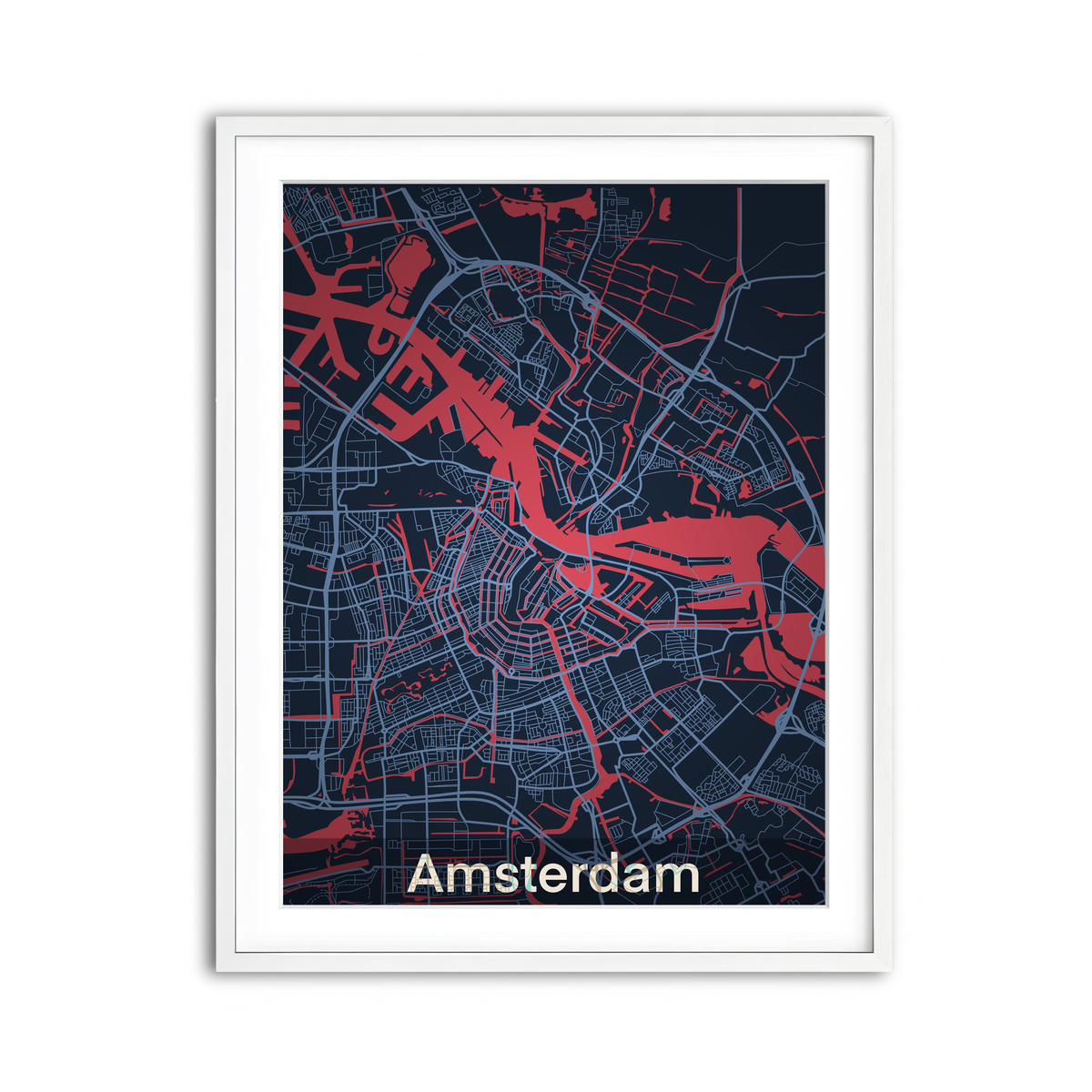 Framed Print 3x4 White