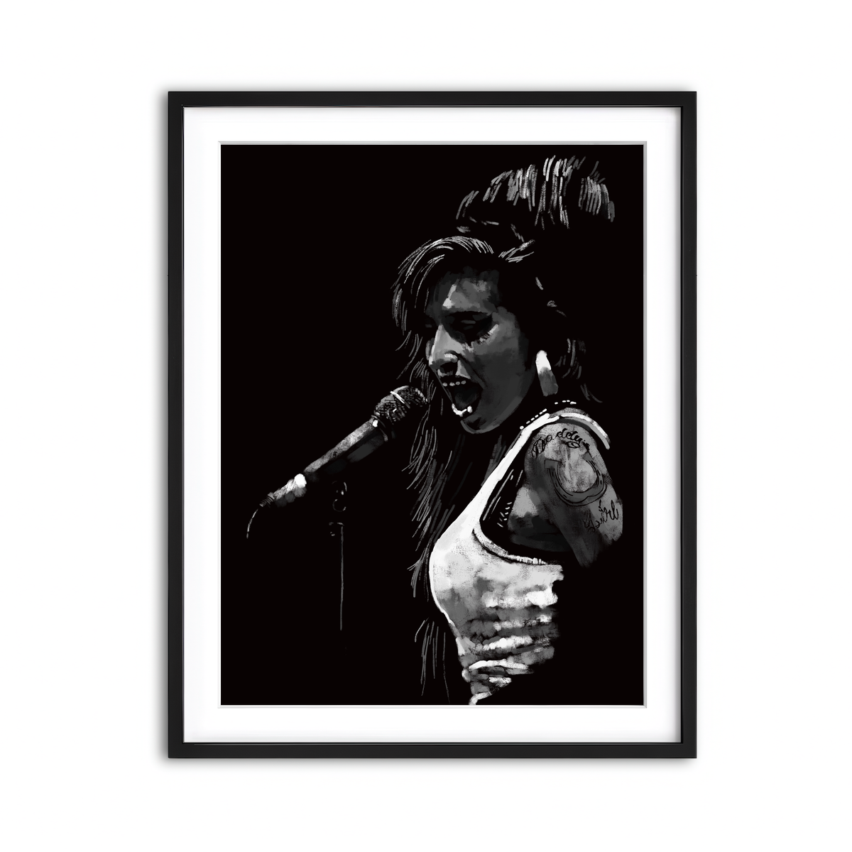 Framed Print 3x4 Black