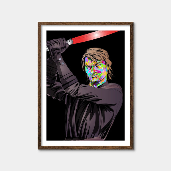 Anakin Skywalker Clone Wars Wall Art — Framed Print Format preview