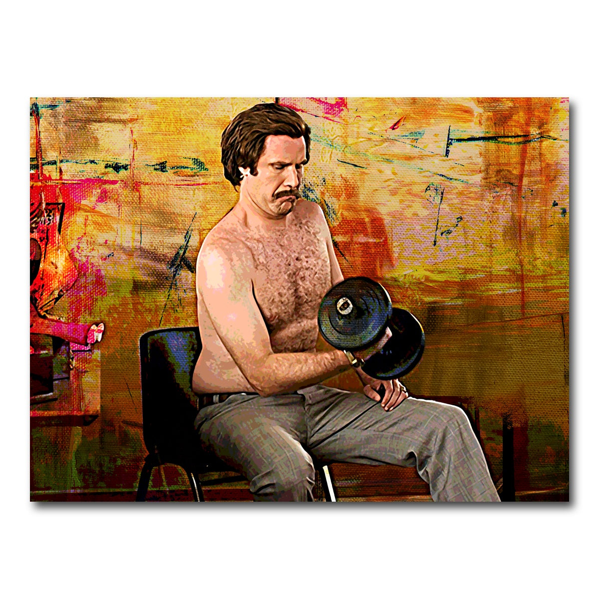 AUTO-MOCKUP WHITE | Anchorman Workout | 1 Piece | Gallery Wrap Canvas | group=4x3