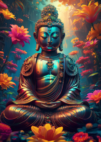 Ancient Buddha Wall Art