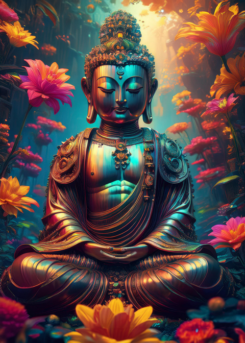 Ancient Buddha Wall Art