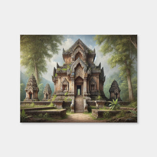 AUTO-MOCKUP WHITE | Ancient Buddhist Temple | 1 Piece | Gallery Wrap Canvas | group=4x3