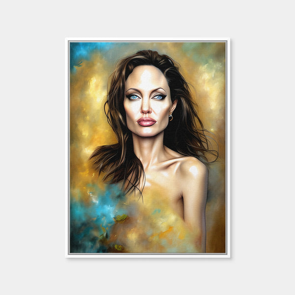 Angelina Jolie Wall Art — Framed Canvas Format preview