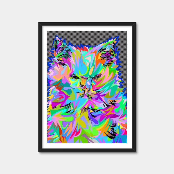Angry Cat Wall Art — Framed Print Format preview