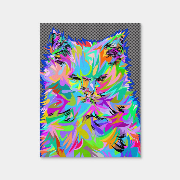 Angry Cat Wall Art — Canvas Wrap Format preview