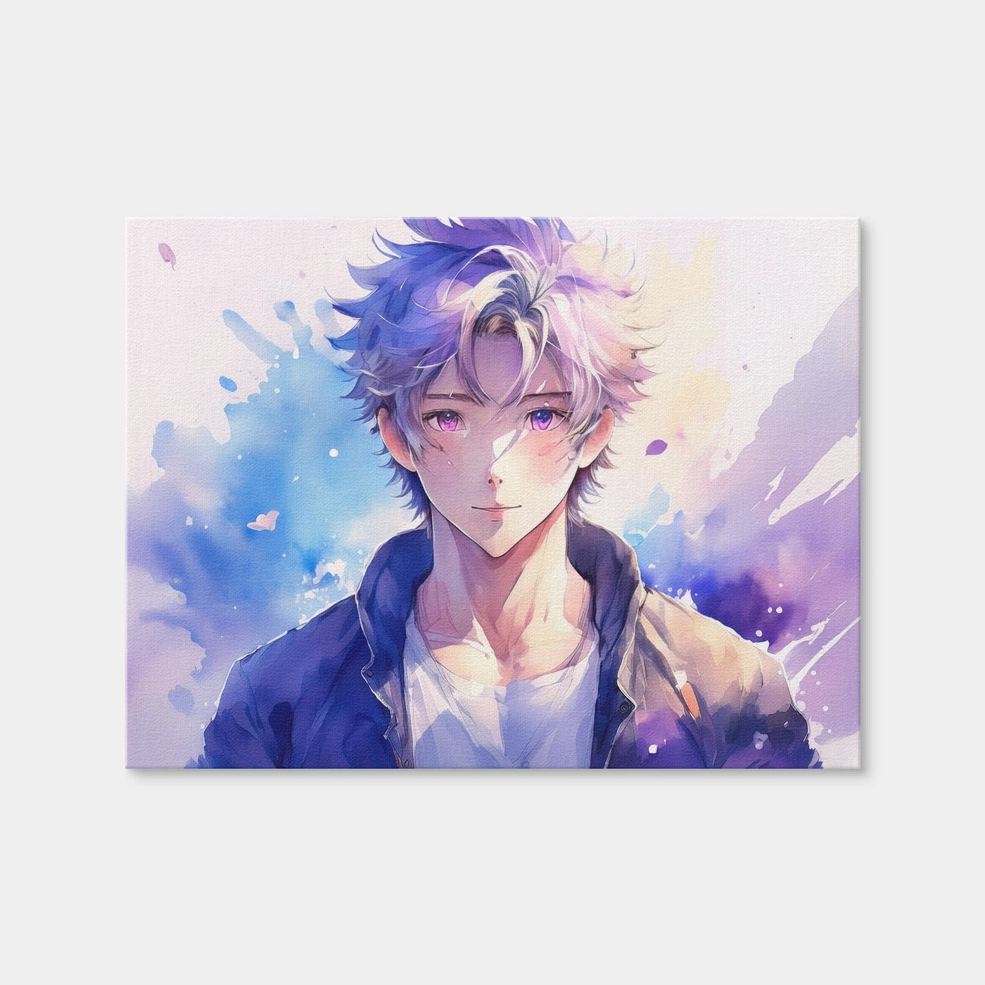 AUTO-MOCKUP WHITE | Anime Boy Abstract | 1 Piece | Gallery Wrap Canvas | group=4x3