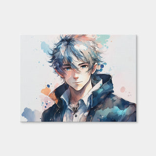 AUTO-MOCKUP WHITE | Anime Boy | 1 Piece | Gallery Wrap Canvas | group=4x3