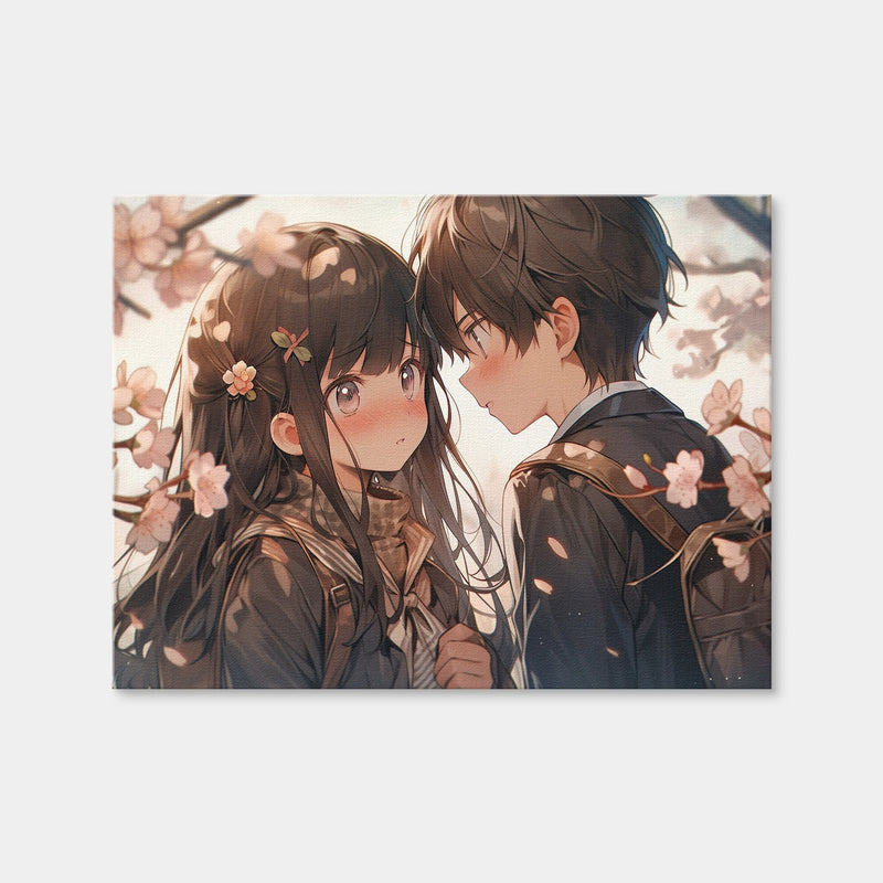 AUTO-MOCKUP WHITE | Anime Couple | 1 Piece | Gallery Wrap Canvas | group=4x3