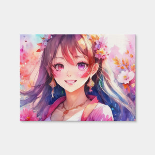 AUTO-MOCKUP WHITE | Anime Girl | 1 Piece | Gallery Wrap Canvas | group=4x3