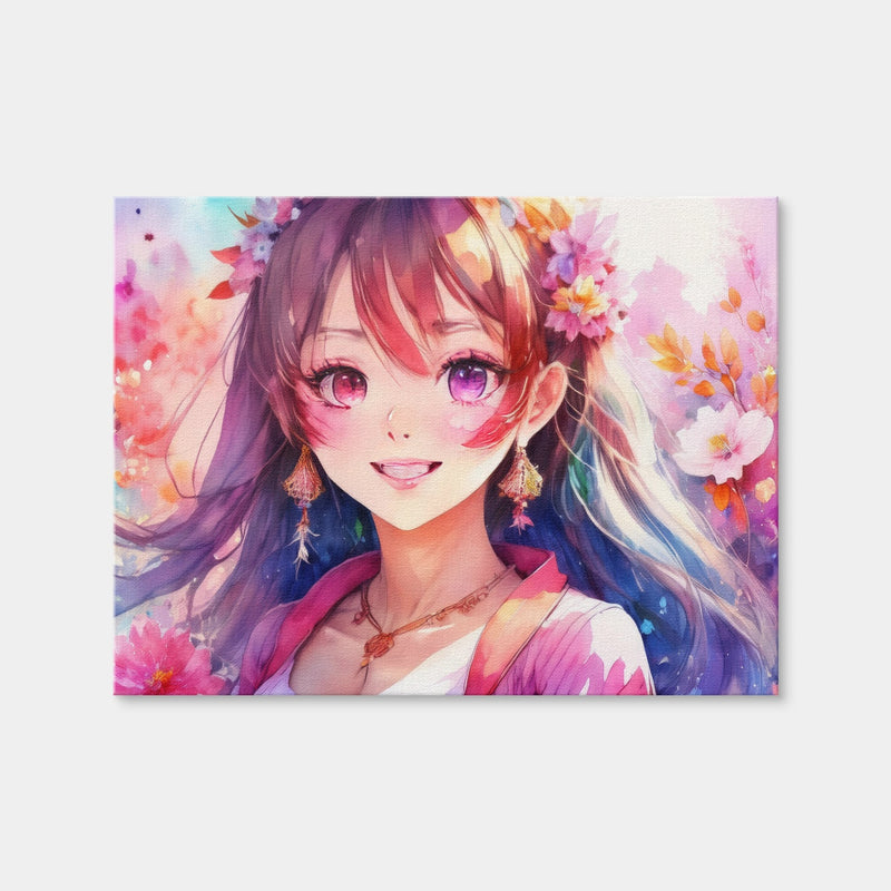 AUTO-MOCKUP WHITE | Anime Girl | 1 Piece | Gallery Wrap Canvas | group=4x3