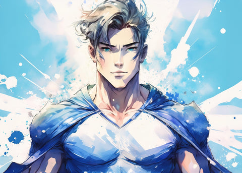 Anime Super Hero Wall Art
