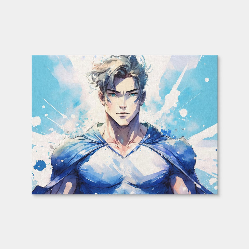 AUTO-MOCKUP WHITE | Anime Super Hero | 1 Piece | Gallery Wrap Canvas | group=4x3