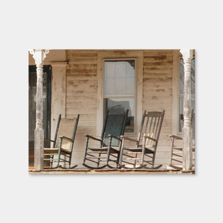 AUTO-MOCKUP WHITE | Antique Rocking Chairs in Rural Connecticut | 1 Piece | Gallery Wrap Canvas | group=4x3