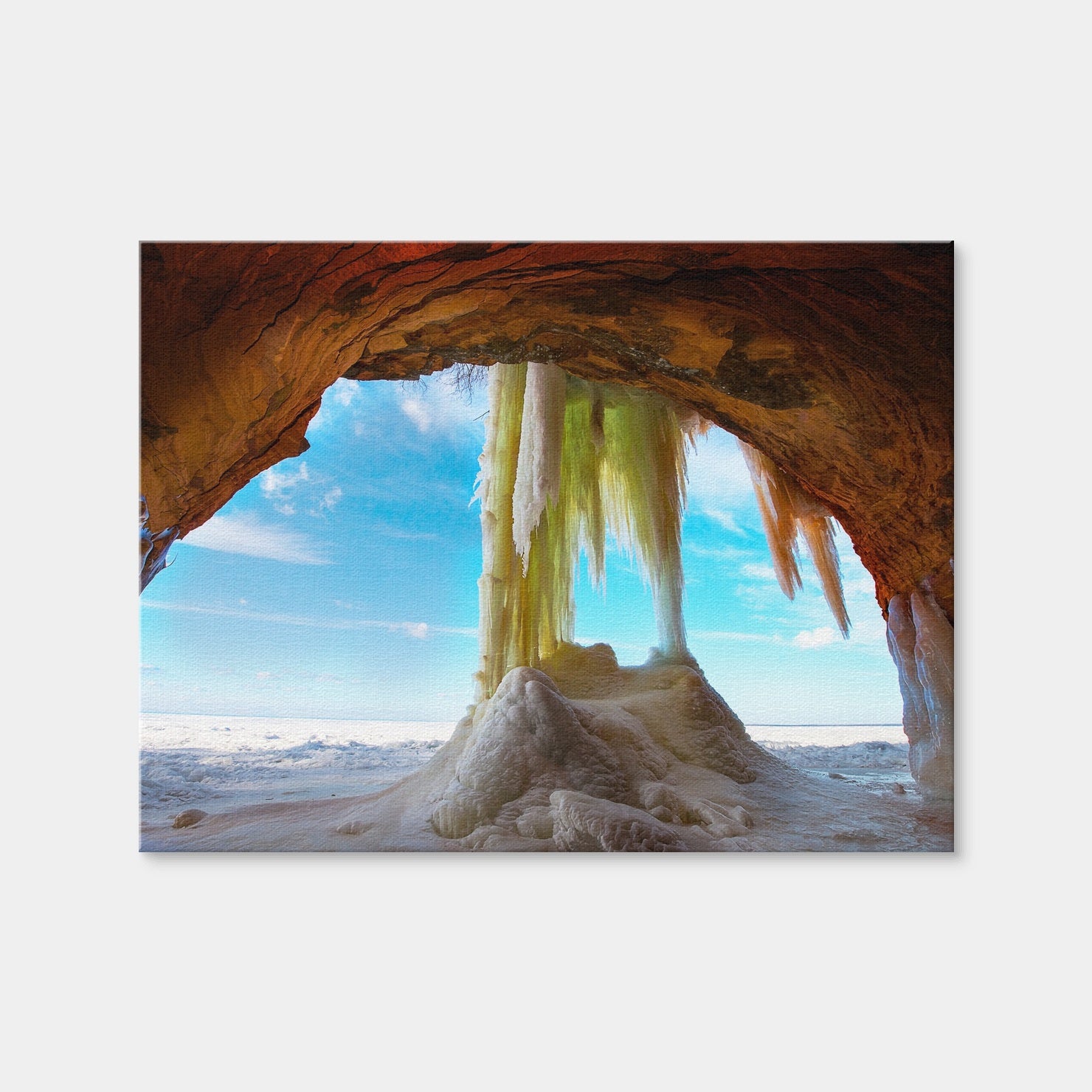 AUTO-MOCKUP WHITE | Apostle Islands Ice Caves | 1 Piece | Gallery Wrap Canvas | group=4x3