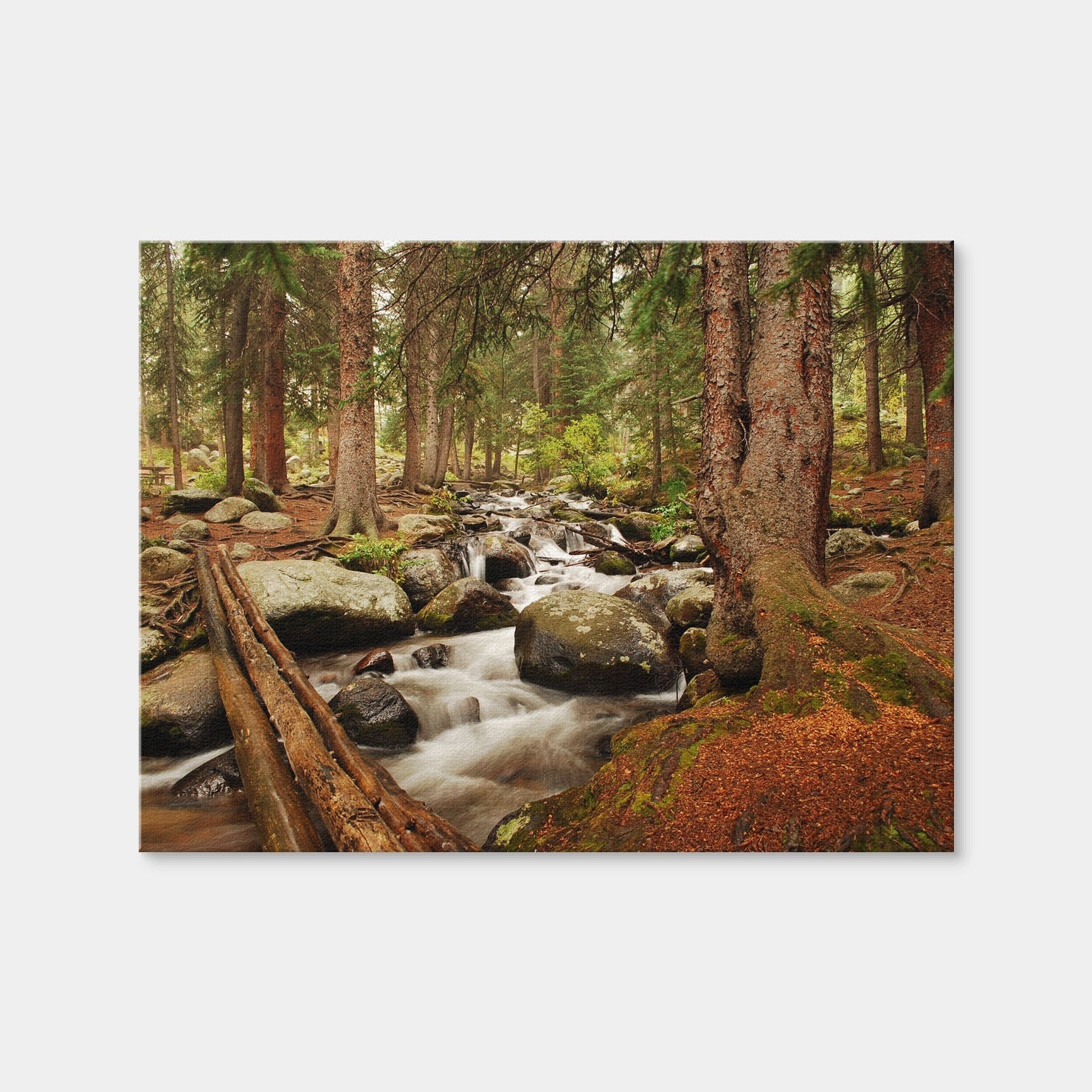 AUTO-MOCKUP WHITE | Arapaho National Forest Mountain Stream | 1 Piece | Gallery Wrap Canvas | group=4x3