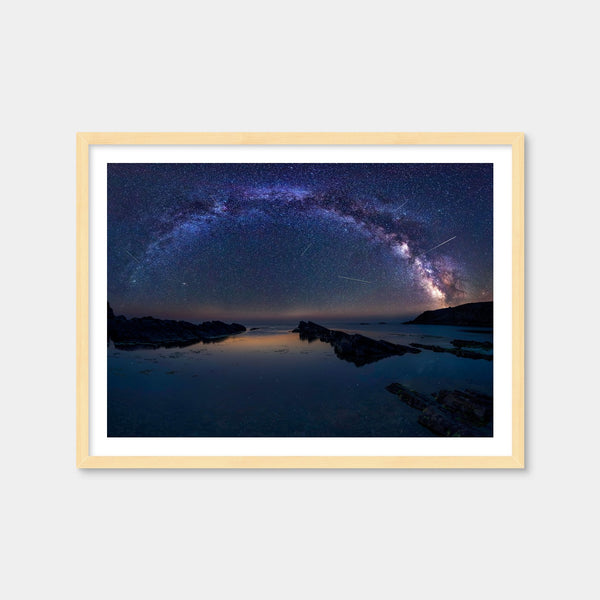 Arched Galaxy Wall Art — Framed Print Format preview