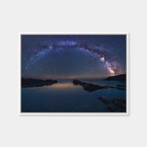 Arched Galaxy Wall Art — Framed Canvas Format preview