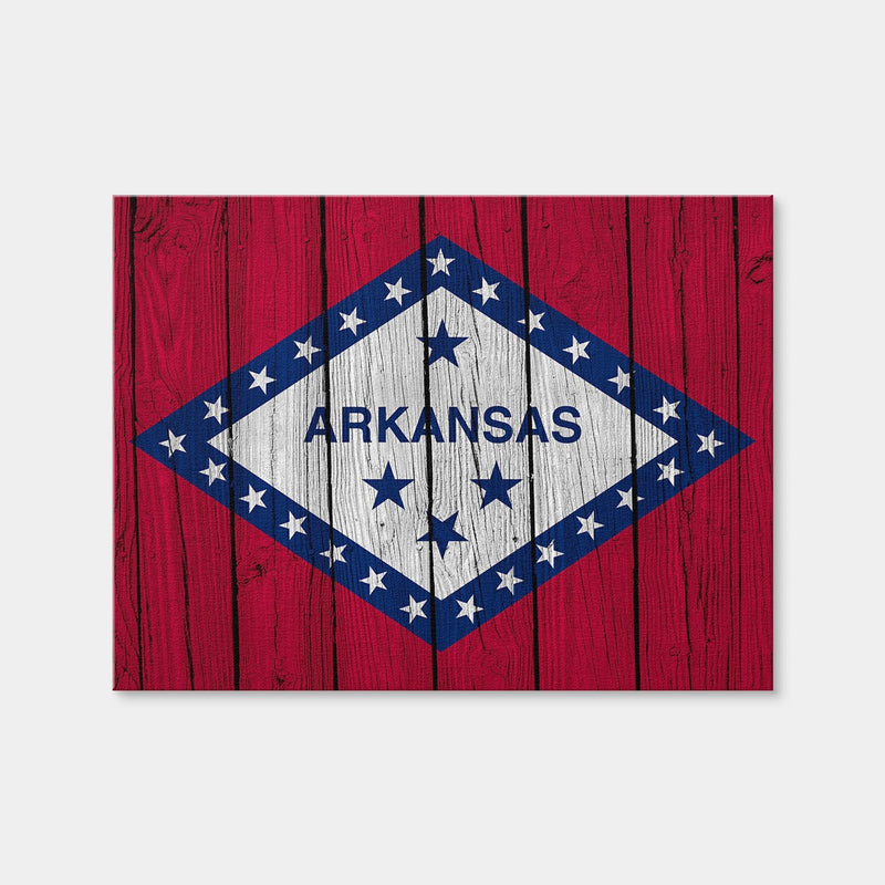 AUTO-MOCKUP WHITE | Arkansas State Flag | 1 Piece | Gallery Wrap Canvas | group=4x3