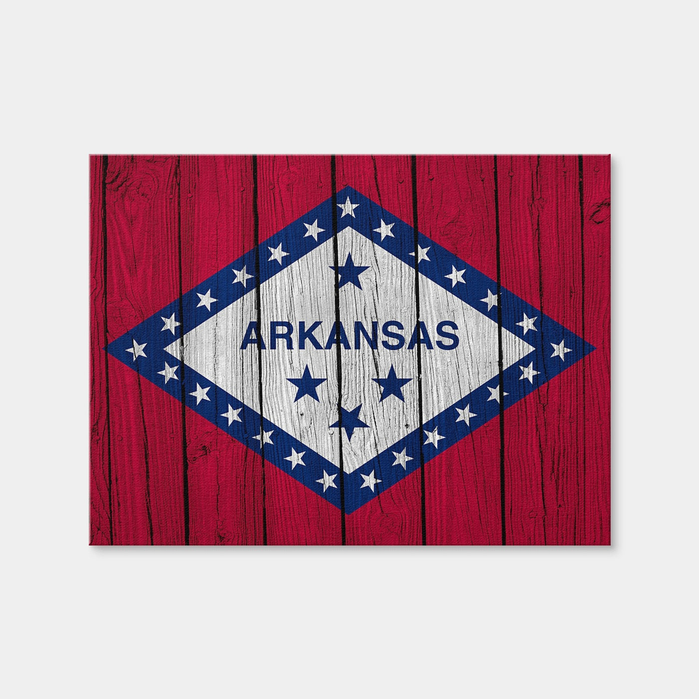 AUTO-MOCKUP WHITE | Arkansas State Flag | 1 Piece | Gallery Wrap Canvas | group=4x3