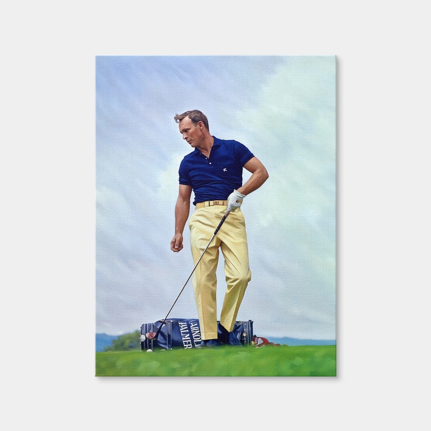 AUTO-MOCKUP WHITE | Arnold Palmer Portrait | 1 Piece | Gallery Wrap Canvas | group=3x4