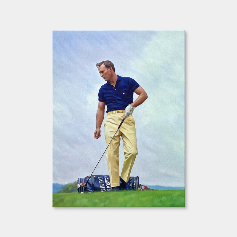 AUTO-MOCKUP WHITE | Arnold Palmer Portrait | 1 Piece | Gallery Wrap Canvas | group=3x4