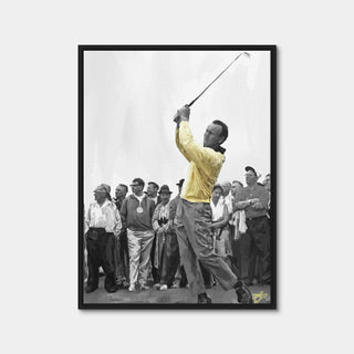 AUTO-MOCKUP WHITE | Arnold Palmer Tee Shot | 1 Piece | Black Framed Canvas | group=3x4