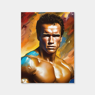 AUTO-MOCKUP WHITE | Arnold Schwarzenegger Pecs | 1 Piece | Gallery Wrap Canvas | group=3x4