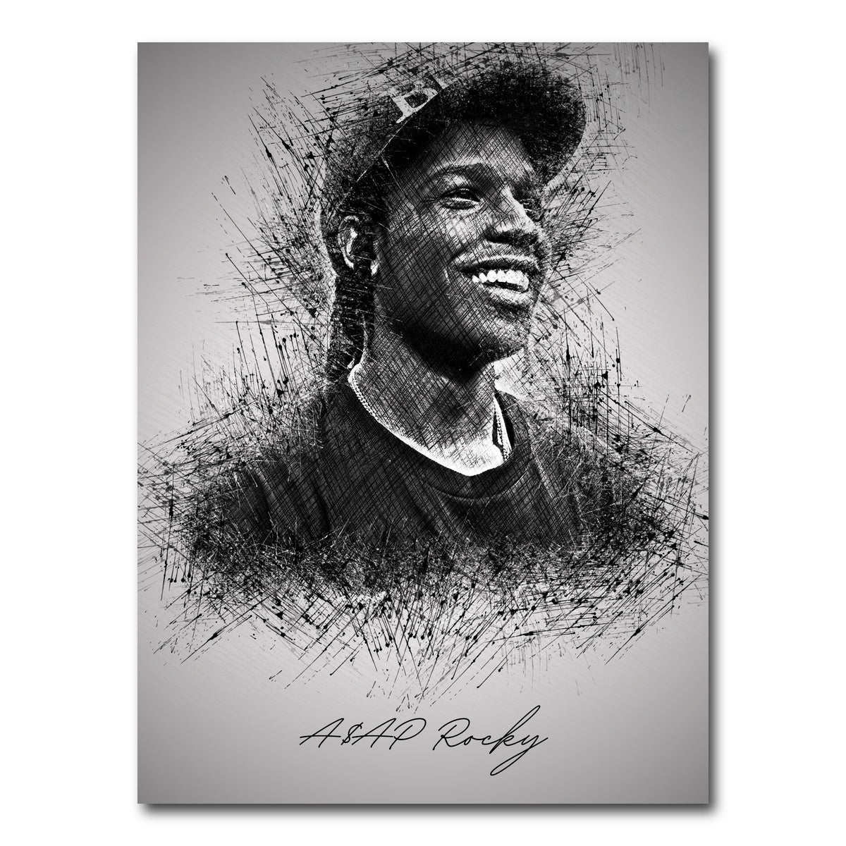 Asap Rocky Smile Wall Art