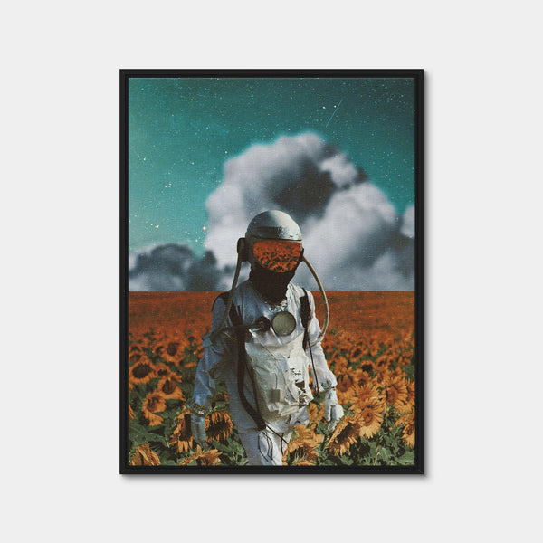 Astro Sun Flower Wall Art — Framed Canvas Format preview