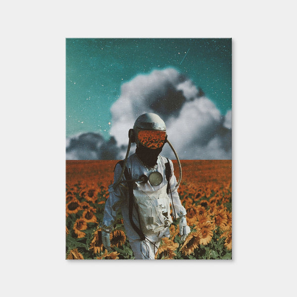 Astro Sun Flower Wall Art — Canvas Wrap Format preview