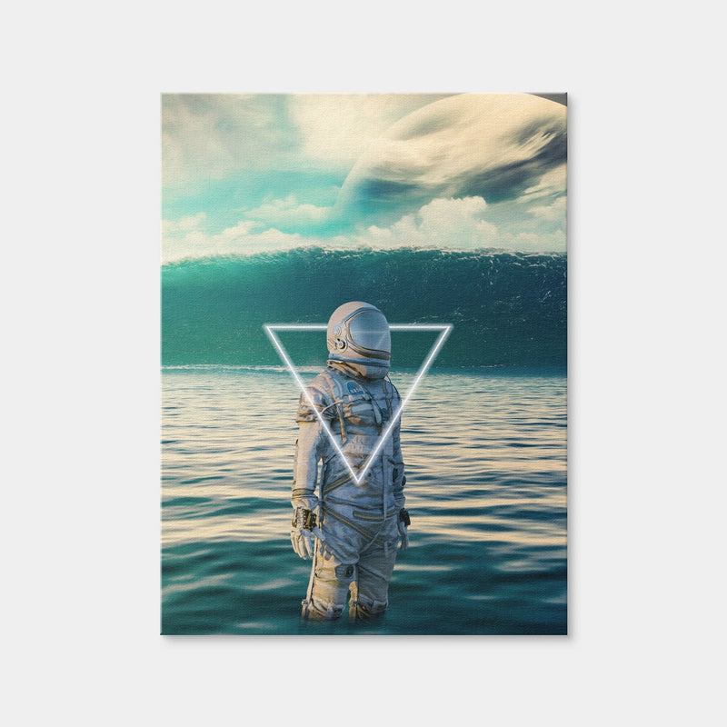 AUTO-MOCKUP WHITE | Astronaut In Water | 1 Piece | Gallery Wrap | group=3x4