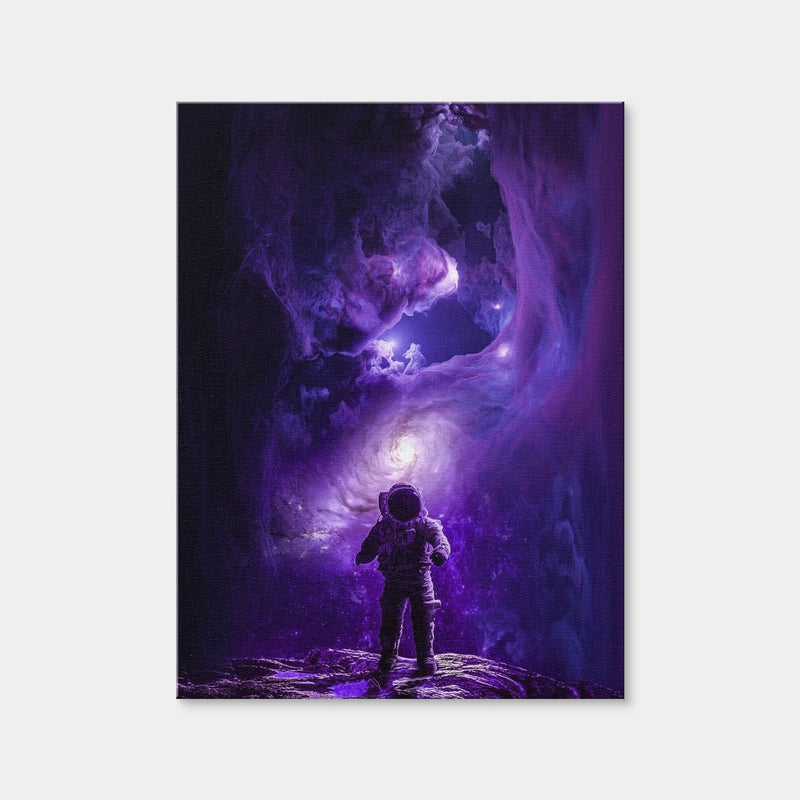 AUTO-MOCKUP WHITE | Astronaut Lost in Space | 1 Piece | Gallery Wrap Canvas | group=3x4