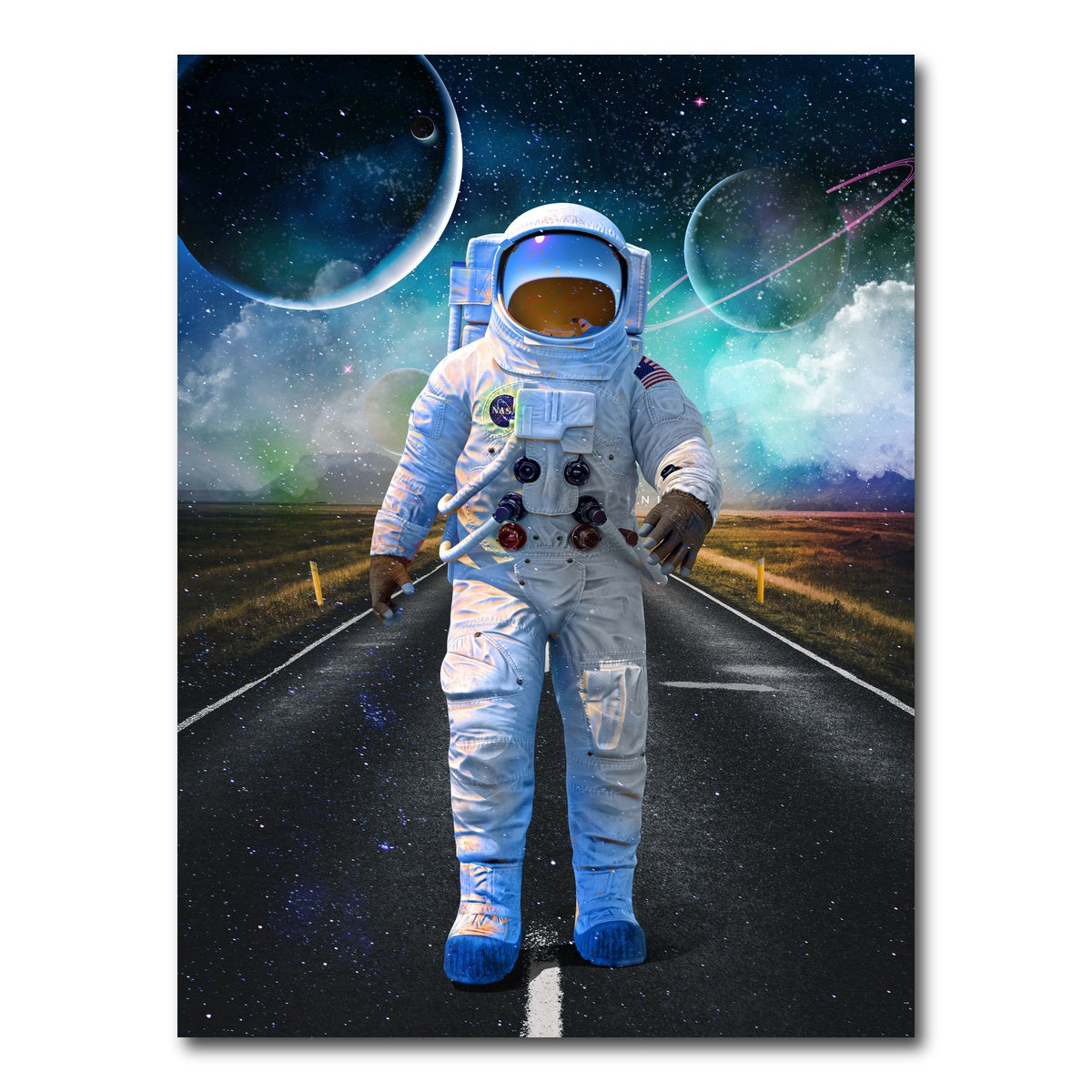 AUTO-MOCKUP WHITE | Astronaut Road | 1 Piece | Gallery Wrap Canvas | group=3x4