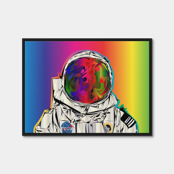 Astronaut Wall Art — Framed Canvas Format preview