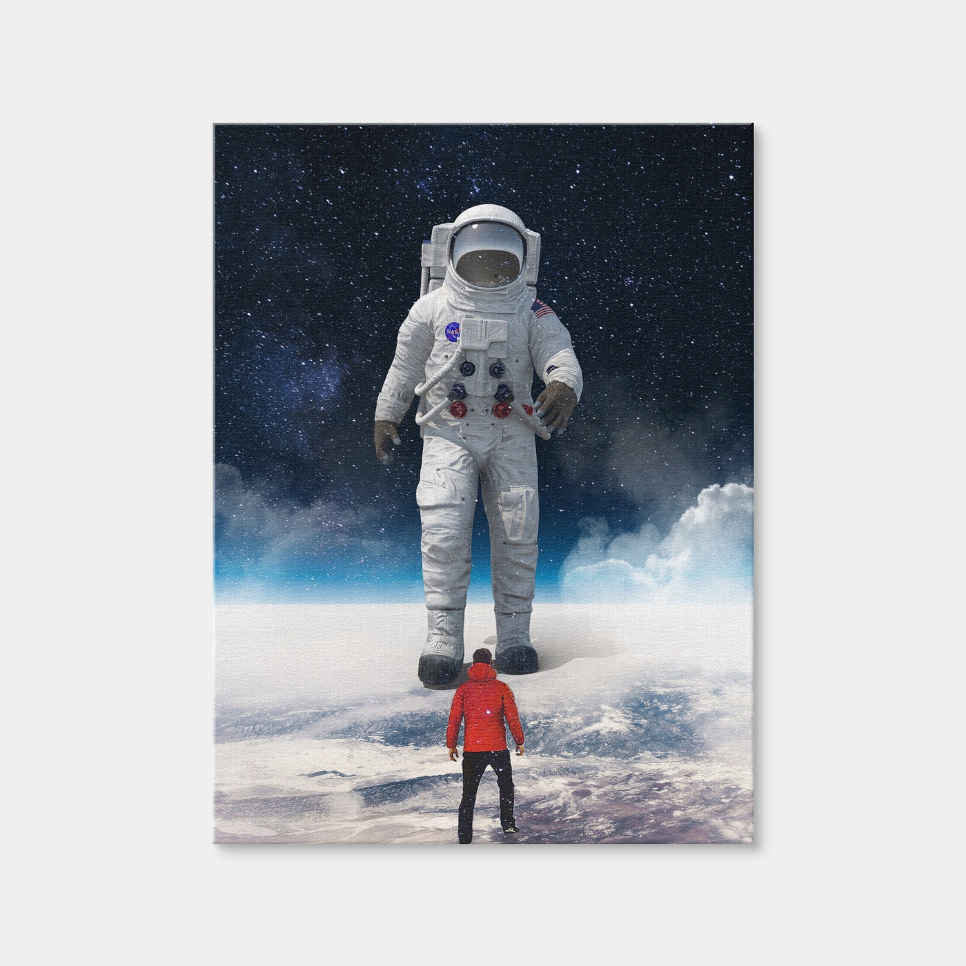AUTO-MOCKUP WHITE | Astronaut Feet Canvas Art | 1 Piece | Gallery Wrap Canvas | group=3x4