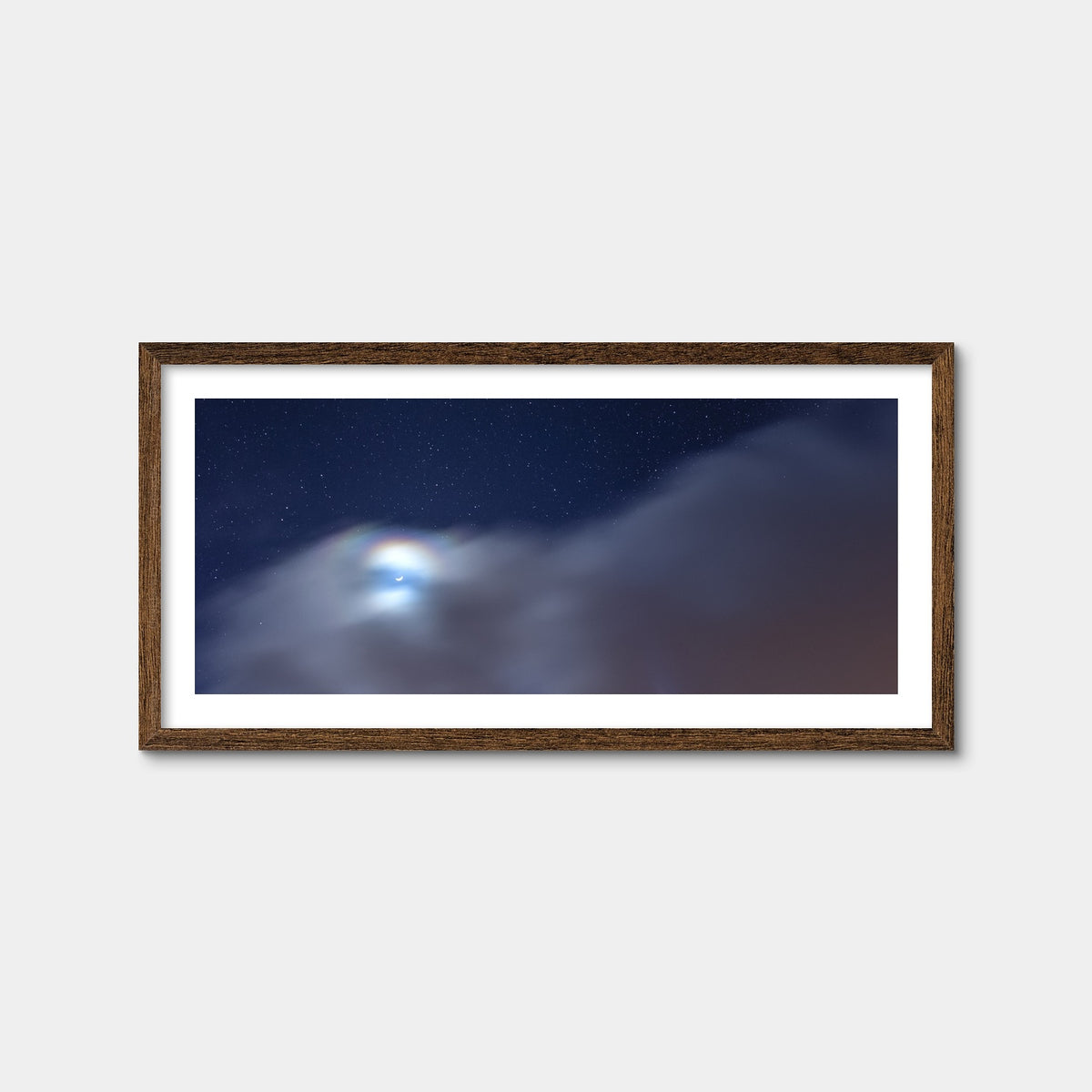 AUTO-MOCKUP WHITE | Astrophoto | 1 Piece | Walnut Framed Print | group=2x1