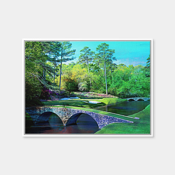 Augusta National Abstract Wall Art — Framed Canvas Format preview