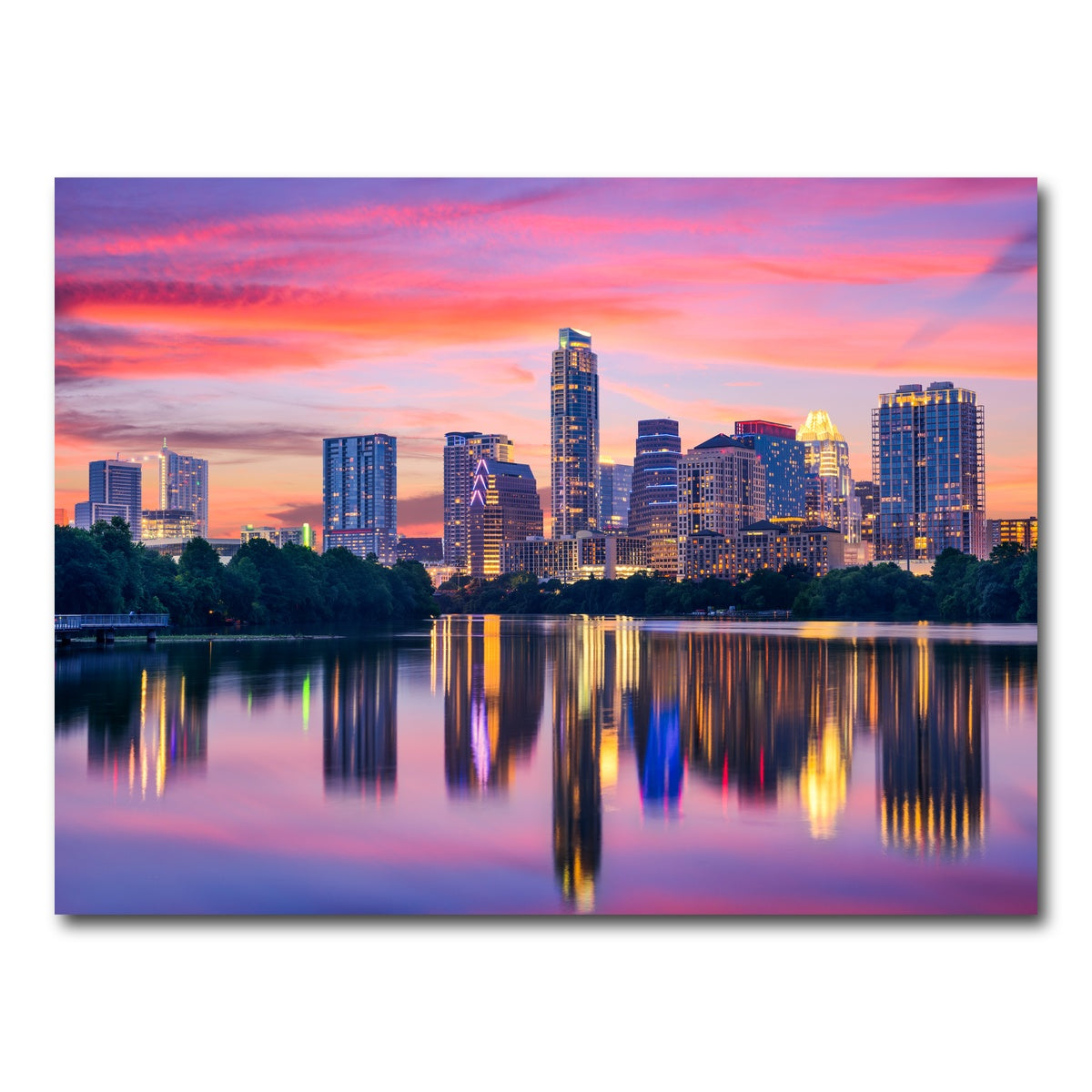AUTO-MOCKUP WHITE | Austin At Night | 1 Piece | Gallery Wrap Canvas | group=4x3