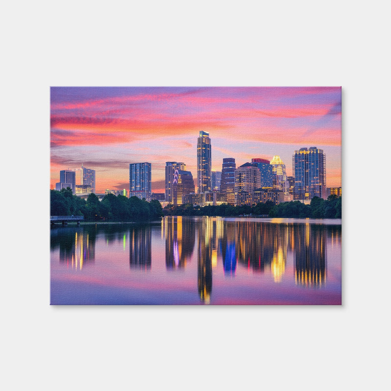 AUTO-MOCKUP WHITE | Austin At Night | 1 Piece | Gallery Wrap Canvas | group=4x3