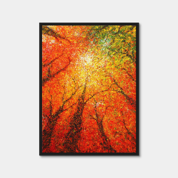 Autumn Glimmer Wall Art — Framed Canvas Format preview