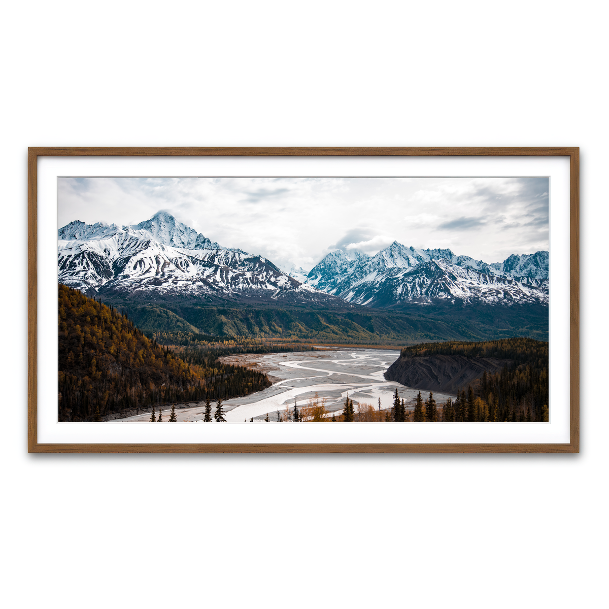 Framed Print 2x1 Walnut