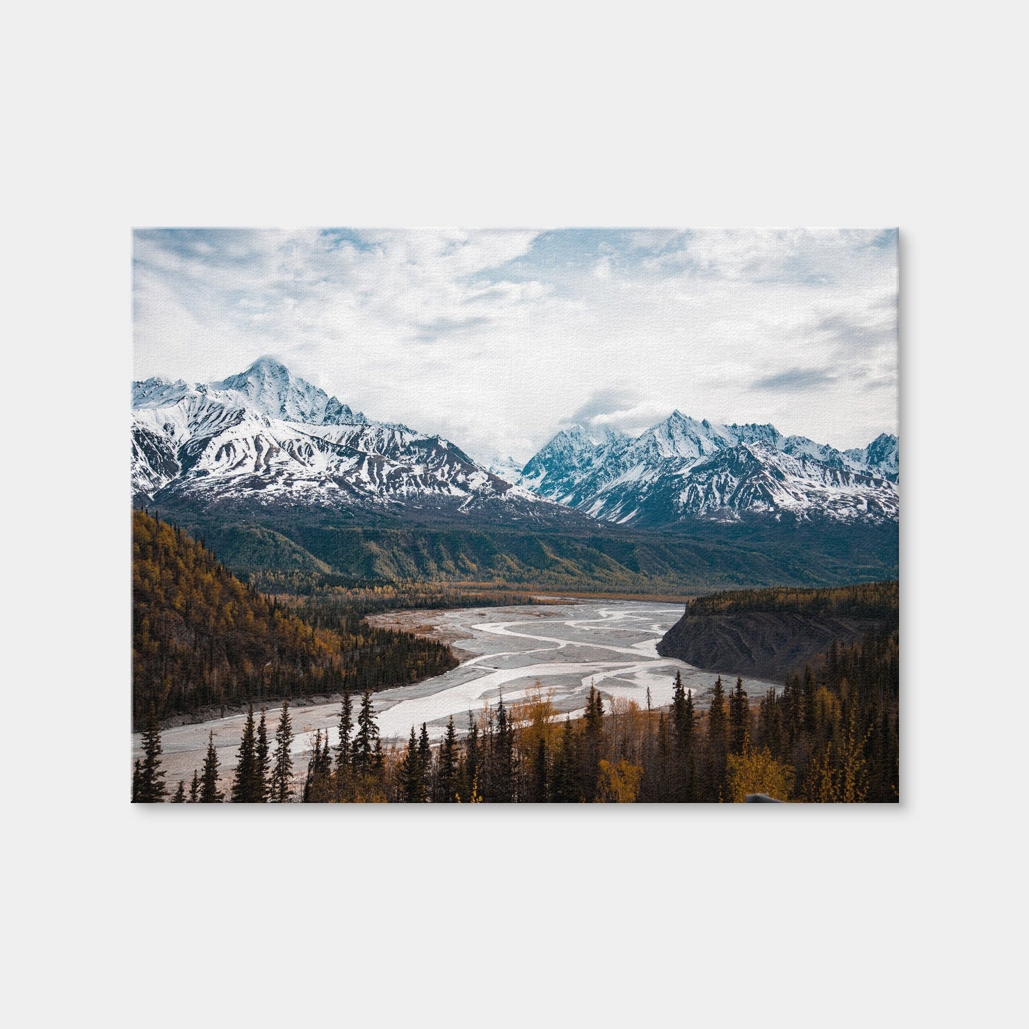 AUTO-MOCKUP WHITE | Autumn Landscape - Alaska | 1 Piece | Gallery Wrap Canvas | group=4x3