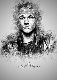 Axl Rose Wall Art