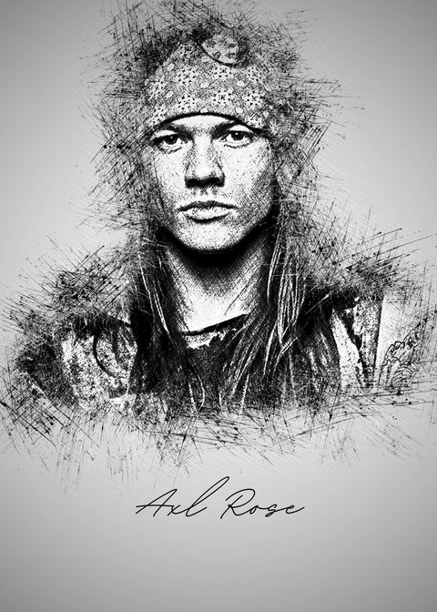 Axl Rose Wall Art