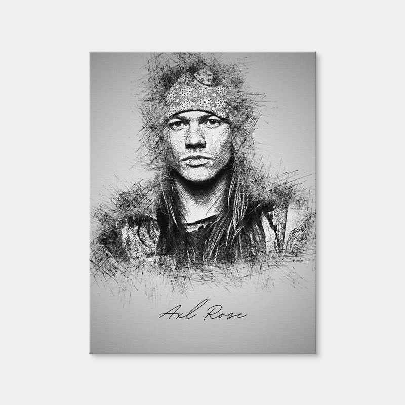AUTO-MOCKUP WHITE | Axl Rose | 1 Piece | Gallery Wrap Canvas | group=3x4