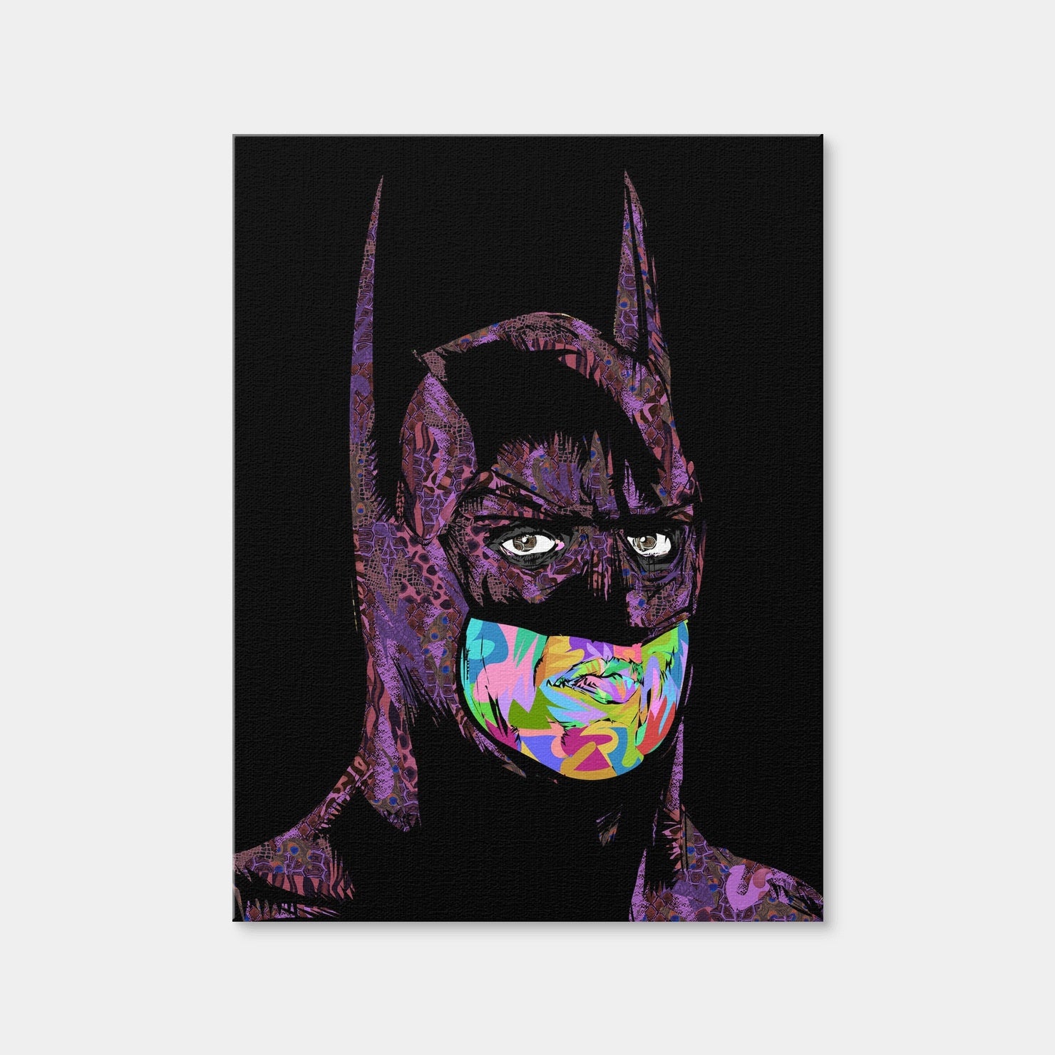 AUTO-MOCKUP WHITE | Batman Color | 1 Piece | Gallery Wrap Canvas | group=3x4